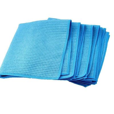 Prodotto per la cura dell'auto in microfibra di poliestere 380 GSM Waffle Weave Drying Towels for Detailing