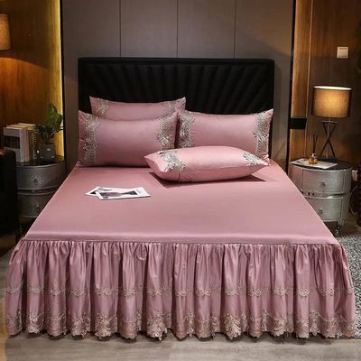 Aggiungi stile e comfort alla tua camera da letto con gonne da letto in tessuto di cotone poliestere