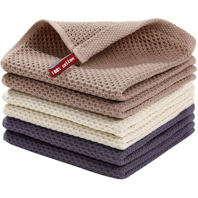 Assorbente 100% di cotone asciugamani da cucina Waffle tessuto per baristi e amanti del tè