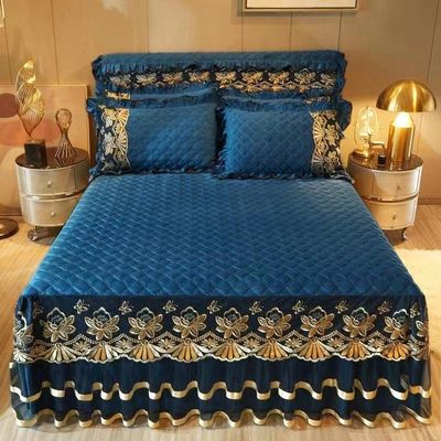 4 pezzi di lenzuola piana cuscinetto copriletto di letto set di biancheria da letto ricamata di lusso per hotel
