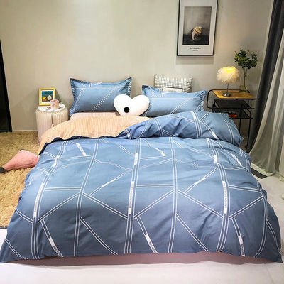 130 * 70 Set di biancheria da letto a densità di tessuto con disegno geometrico e disegno personalizzato