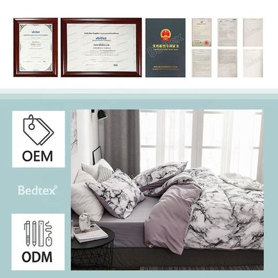 Hotel di lusso con lenzuola da letto di cotone montata Set di lenzuola da letto in AU/UE/USA e taglie personalizzate