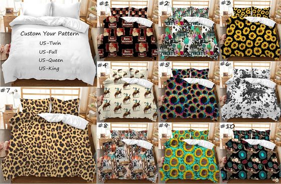 Set di copertura per lenzuola non usa e getta personalizzato da Sunflower Leopard Print
