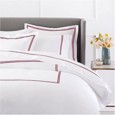 Settile di copertura per coperte ricamato di lusso in stile europeo e americano 400TC per letto Queen Size