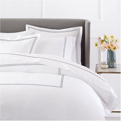 Settile di copertura per coperte ricamato di lusso in stile europeo e americano 400TC per letto Queen Size