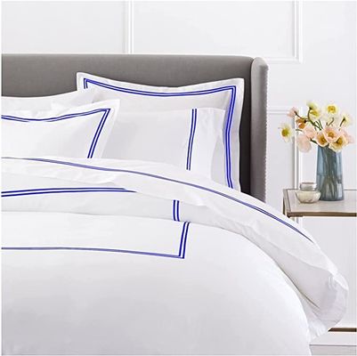 Settile di copertura per coperte ricamato di lusso in stile europeo e americano 400TC per letto Queen Size