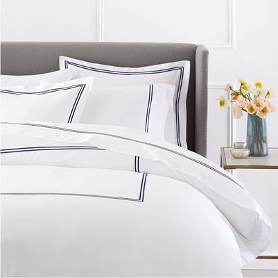 Settile di copertura per coperte ricamato di lusso in stile europeo e americano 400TC per letto Queen Size
