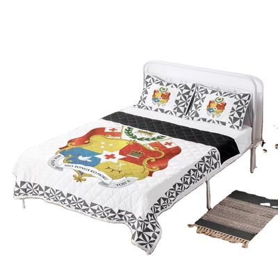 Set di biancheria da letto per coperte di tribù polinesiana Red Tonga Design Comforter con riempimento di cotone