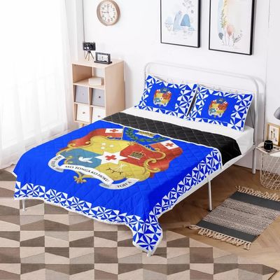 Set di biancheria da letto per coperte di tribù polinesiana Red Tonga Design Comforter con riempimento di cotone