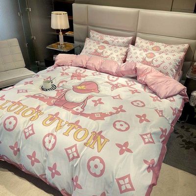 Set di biancheria da letto in cotone spazzolato in grandezza regina