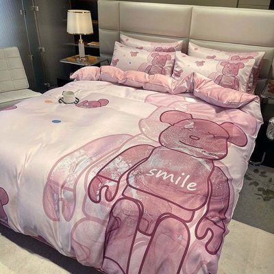 Set di biancheria da letto in cotone spazzolato in grandezza regina