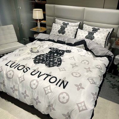 Set di biancheria da letto in cotone spazzolato in grandezza regina