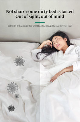 Set di biancheria da letto usa e getta da viaggio 4 pcs lenzuola da letto morbida traspirante copertura di coperta cuscino