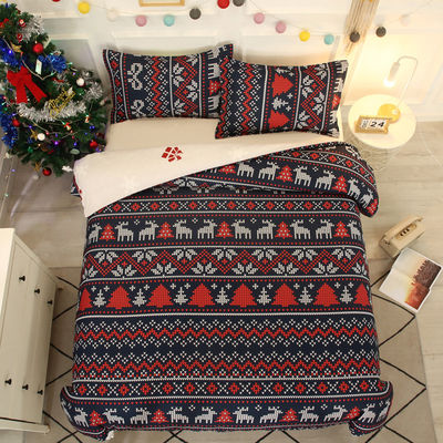 Densità di tessuto personalizzata Set di comodini per inverno festivo per la casa Natale 4pc Set