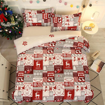 Densità di tessuto personalizzata Set di comodini per inverno festivo per la casa Natale 4pc Set