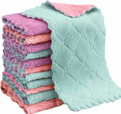 Tessuto da pulizia in microfibra a maglia per la casa Kit Libero di lingotti e multicolore