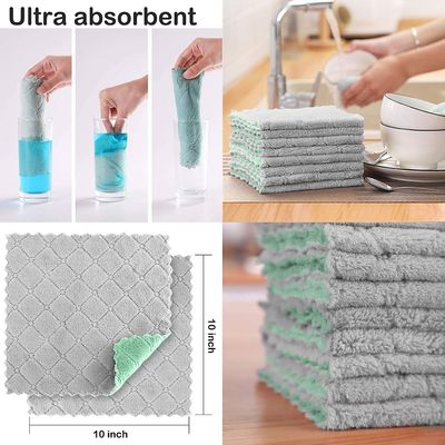Tessuto da pulizia in microfibra a maglia per la casa Kit Libero di lingotti e multicolore