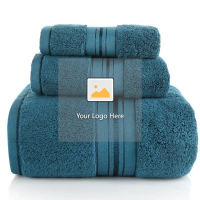 Rectangle Organic Plain Designer lenzuola egiziana Extra Large Towels Set con logo