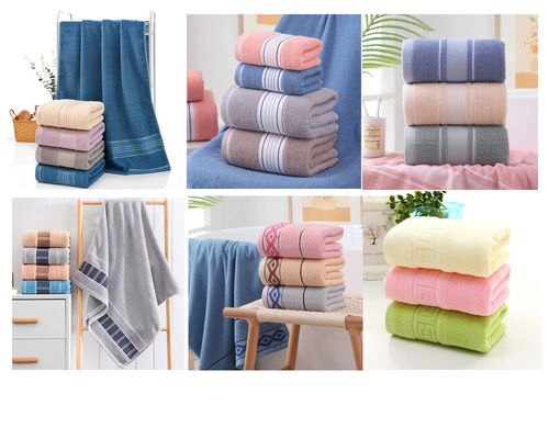 Rectangle Organic Plain Designer lenzuola egiziana Extra Large Towels Set con logo