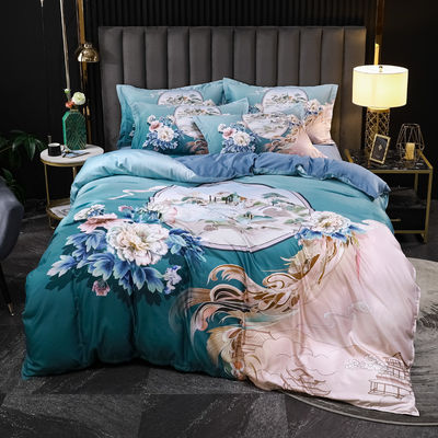 Set di lenzuola da letto Tencel lavato di moda Set di biancheria da letto Eco-friendly e manuale sensibile