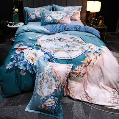 Set di lenzuola da letto Tencel lavato di moda Set di biancheria da letto Eco-friendly e manuale sensibile