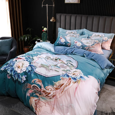 Set di lenzuola da letto Tencel lavato di moda Set di biancheria da letto Eco-friendly e manuale sensibile