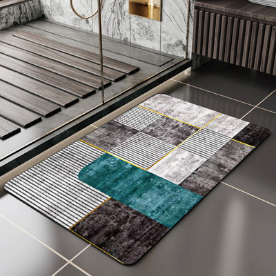Matera da bagno in pietra ad asciugatura rapida dell' acqua con colore personalizzato e tappeto da doccia rigido assorbente