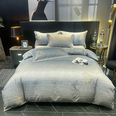 Home Set di biancheria da letto con tende corrispondenti lenzuola di cotone egiziano per letto per bambini in hotel
