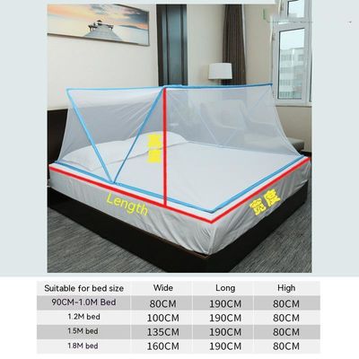 Rete per zanzare a camera da letto pieghevole quadrata per prevenire le zanzare e decorare le stanze