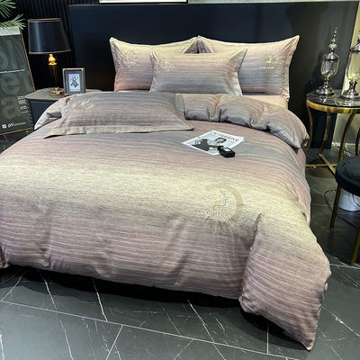 1 copertura 1 lenzuolo piatto / lenzuolo da letto 2 cuscino rosa cotone egiziano Set di biancheria da letto per bambino a casa
