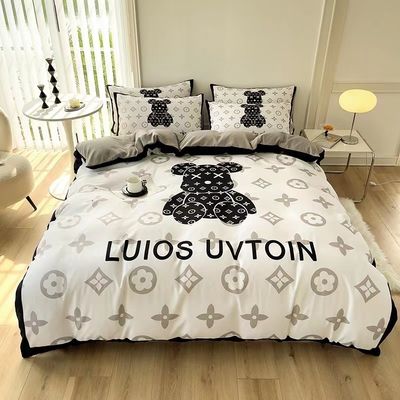 Set di lenzuola da letto dell'orso bianco per l'albergo Baby Home realizzato in tessuto 100% poliestere