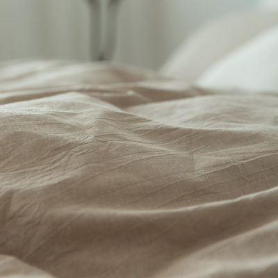 Set di biancheria da letto di cotone lavato al 100%, manuale morbido, respirabile e resistente.