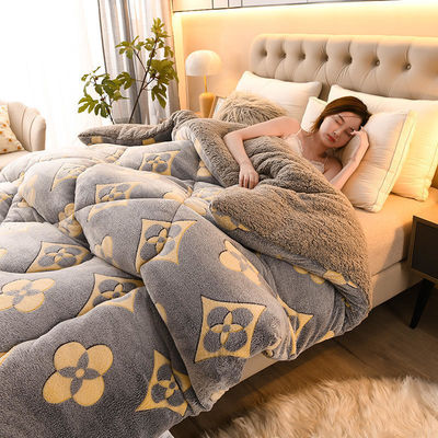 Letto d'albergo Multi Colori Camote personalizzate Comodino di poliestere Miscela di microfibra Camote Queen Size