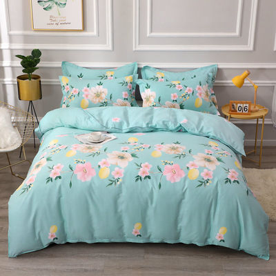 Colore personalizzato di lusso lenzuola letto copertura letto per 4pcs quantità cotone set di biancheria da letto