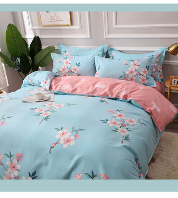 Colore personalizzato di lusso lenzuola letto copertura letto per 4pcs quantità cotone set di biancheria da letto