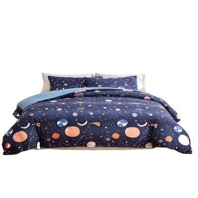 Set di biancheria da letto bianca per bambini ragazzi ragazze gemelli 2 PC Glow in The Dark Duvet Cover
