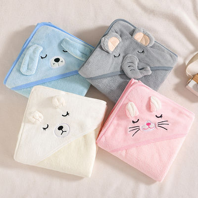 Colori Neonato animale Bambino con cappuccio asciugamano da bagno semplice con materiali e stampa digitale