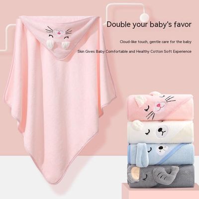 Colori Neonato animale Bambino con cappuccio asciugamano da bagno semplice con materiali e stampa digitale