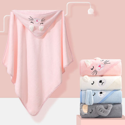 Colori Neonato animale Bambino con cappuccio asciugamano da bagno semplice con materiali e stampa digitale