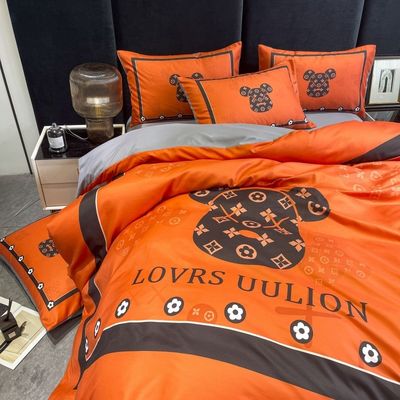 100% poliestere per matrimoni Kit da letto in quattro pezzi Set per hotel e casa