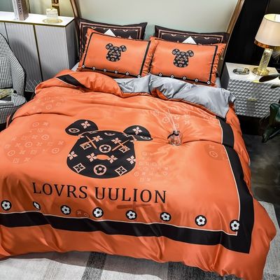 100% poliestere per matrimoni Kit da letto in quattro pezzi Set per hotel e casa