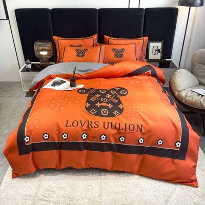 100% poliestere per matrimoni Kit da letto in quattro pezzi Set per hotel e casa